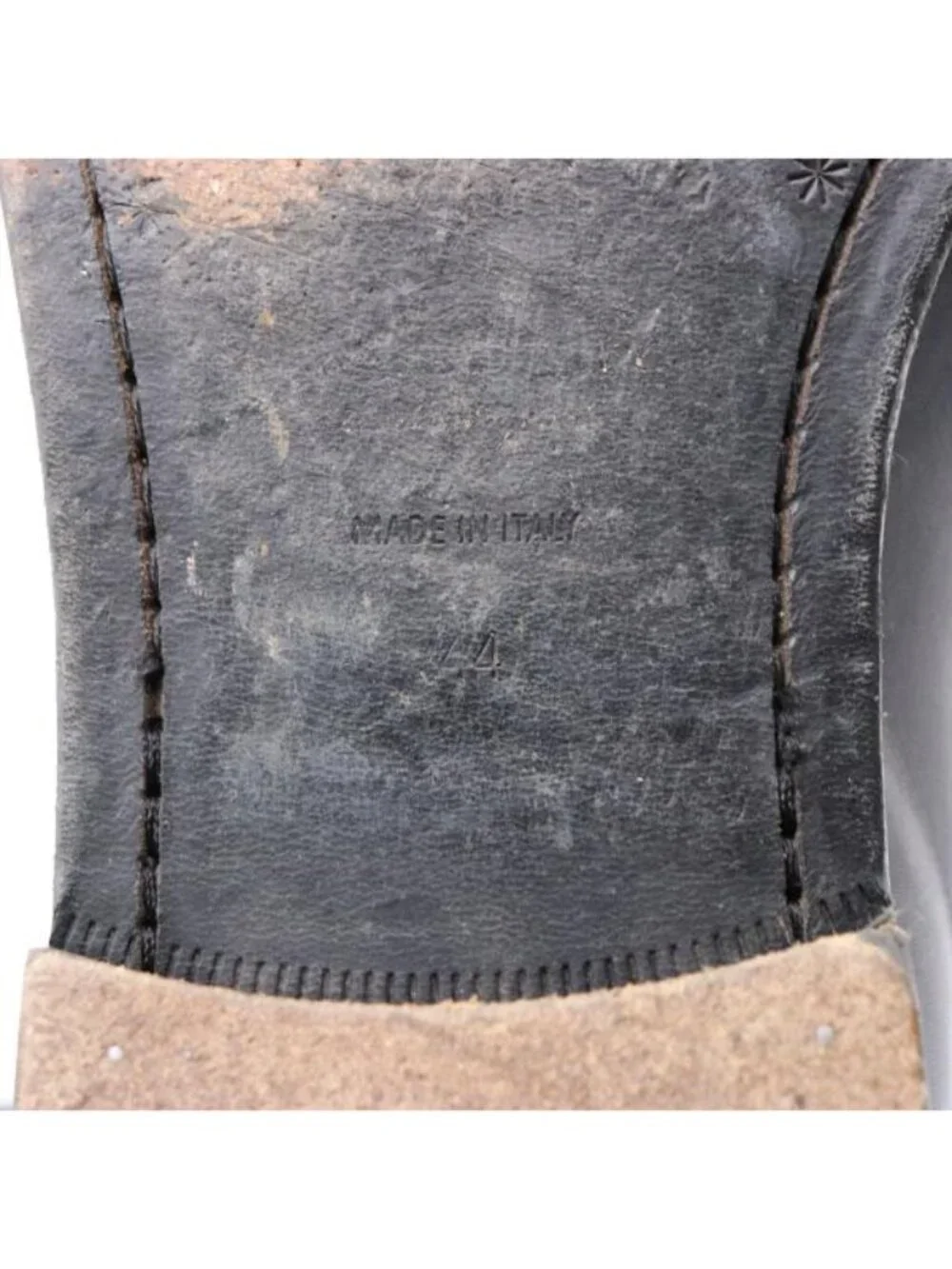 Burberry Kiltie Bedmoore Fringe Men’s EU 44 Leather Loafers Navy/ Brown Italy - Picture 3 of 14